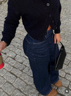 Wide leg dark Blue