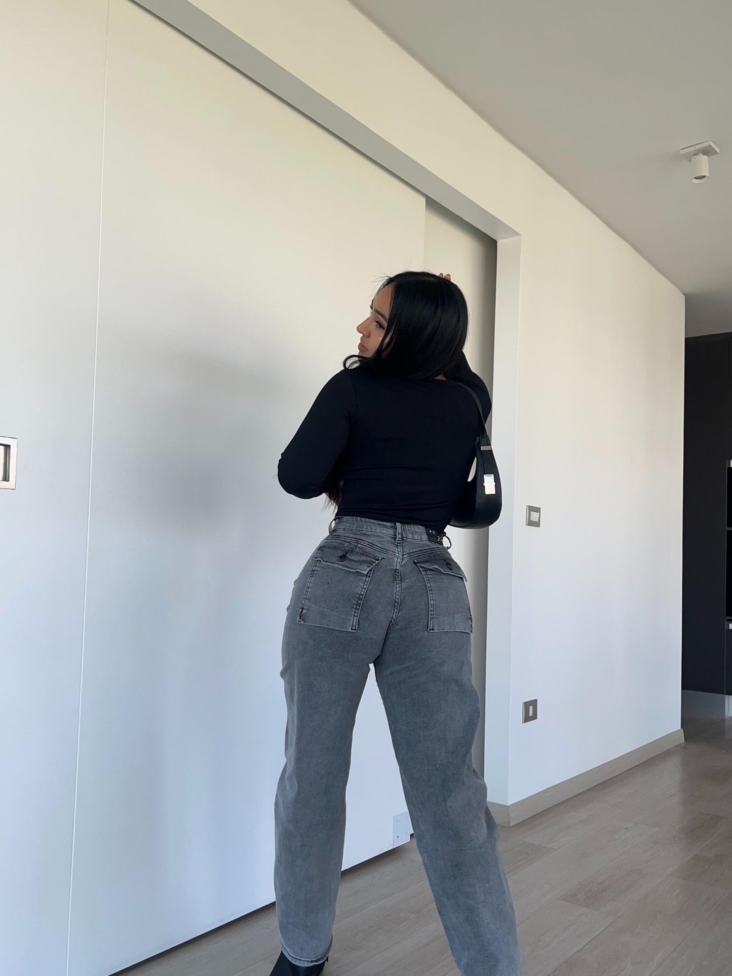 Baggy jeans Diana gris