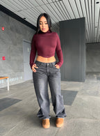 Jeans low rise 00’s negro