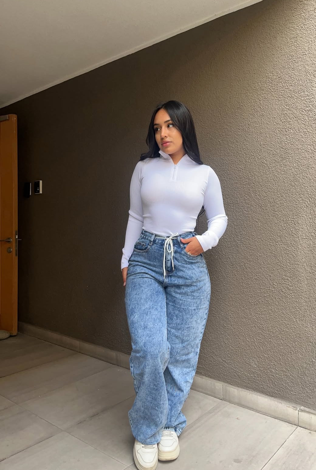 Wide leg gravillado