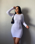 Vestido manga larga