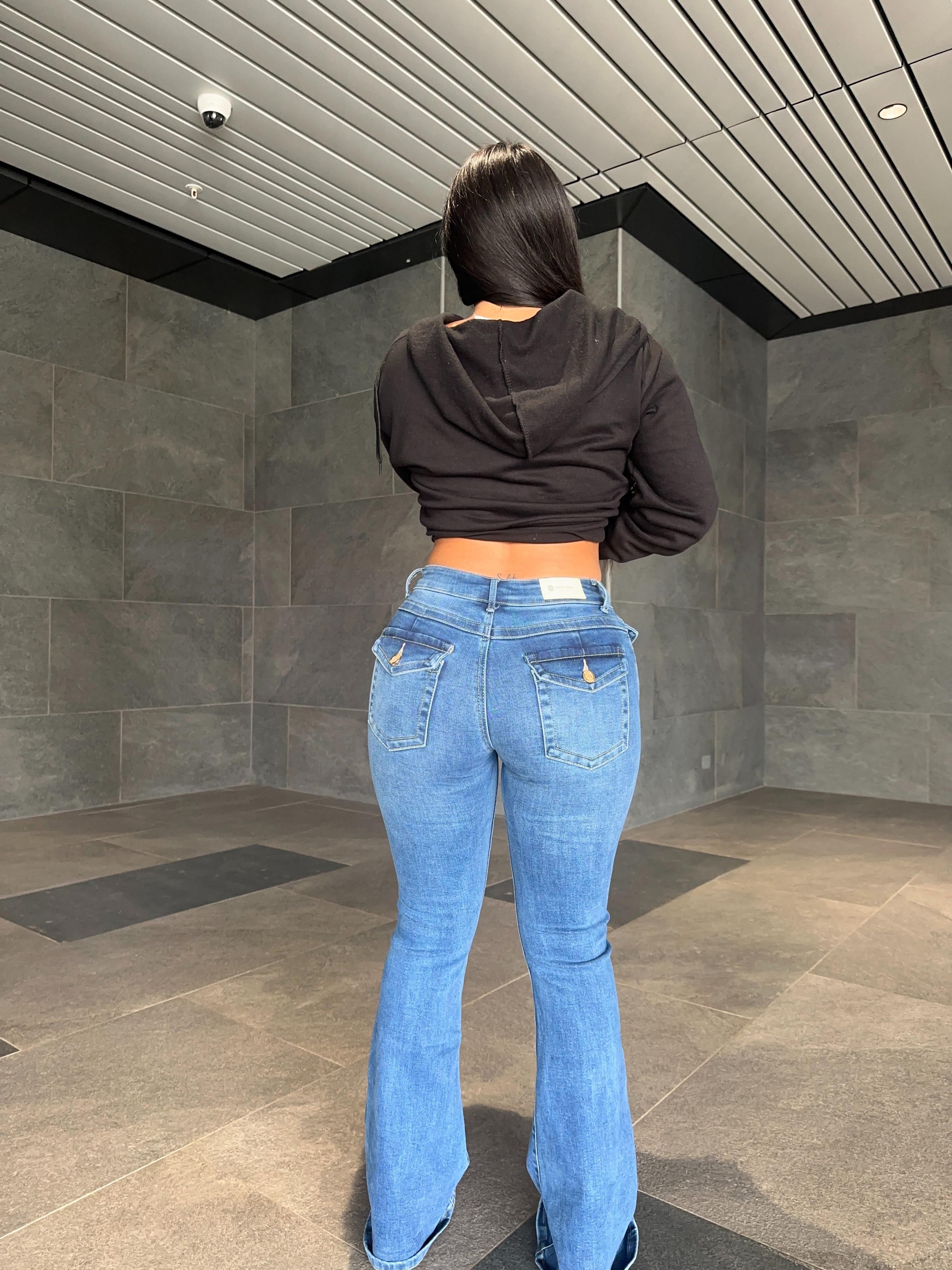 Flare jeans low rise