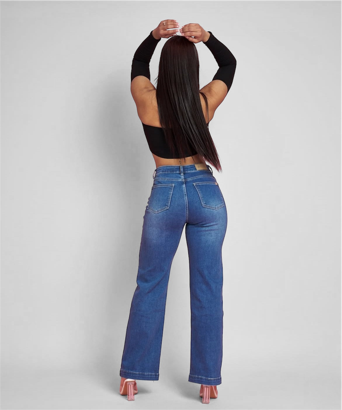 Wide leg azul