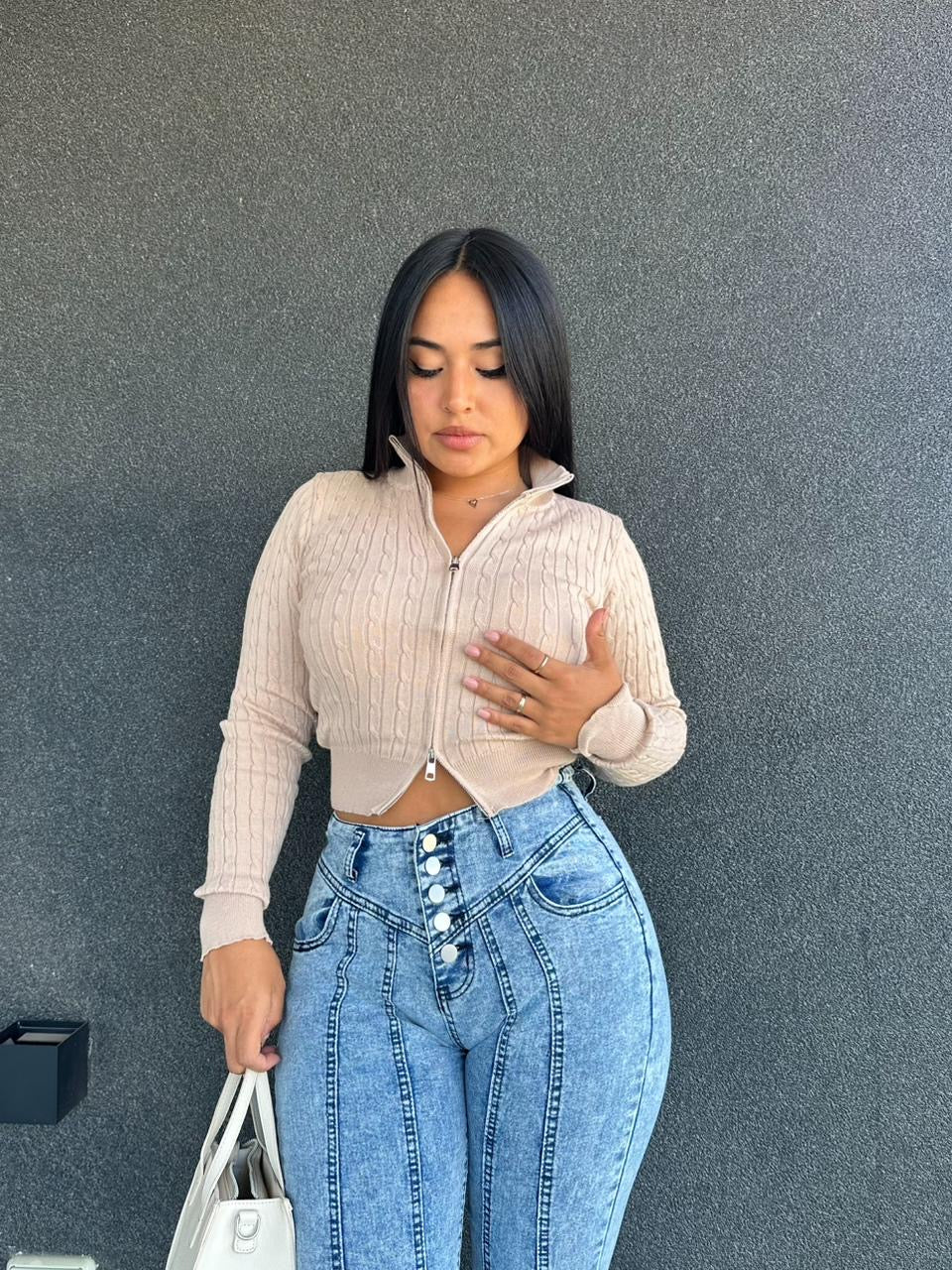 Suéter doble cierre