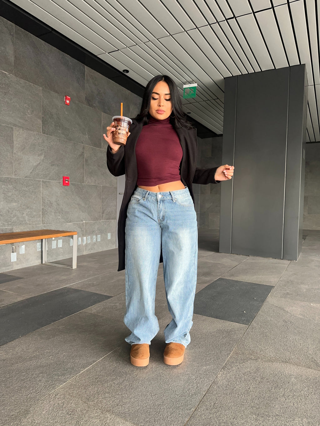 Jeans low rise 00’s celeste