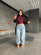 Jeans low rise 00’s celeste