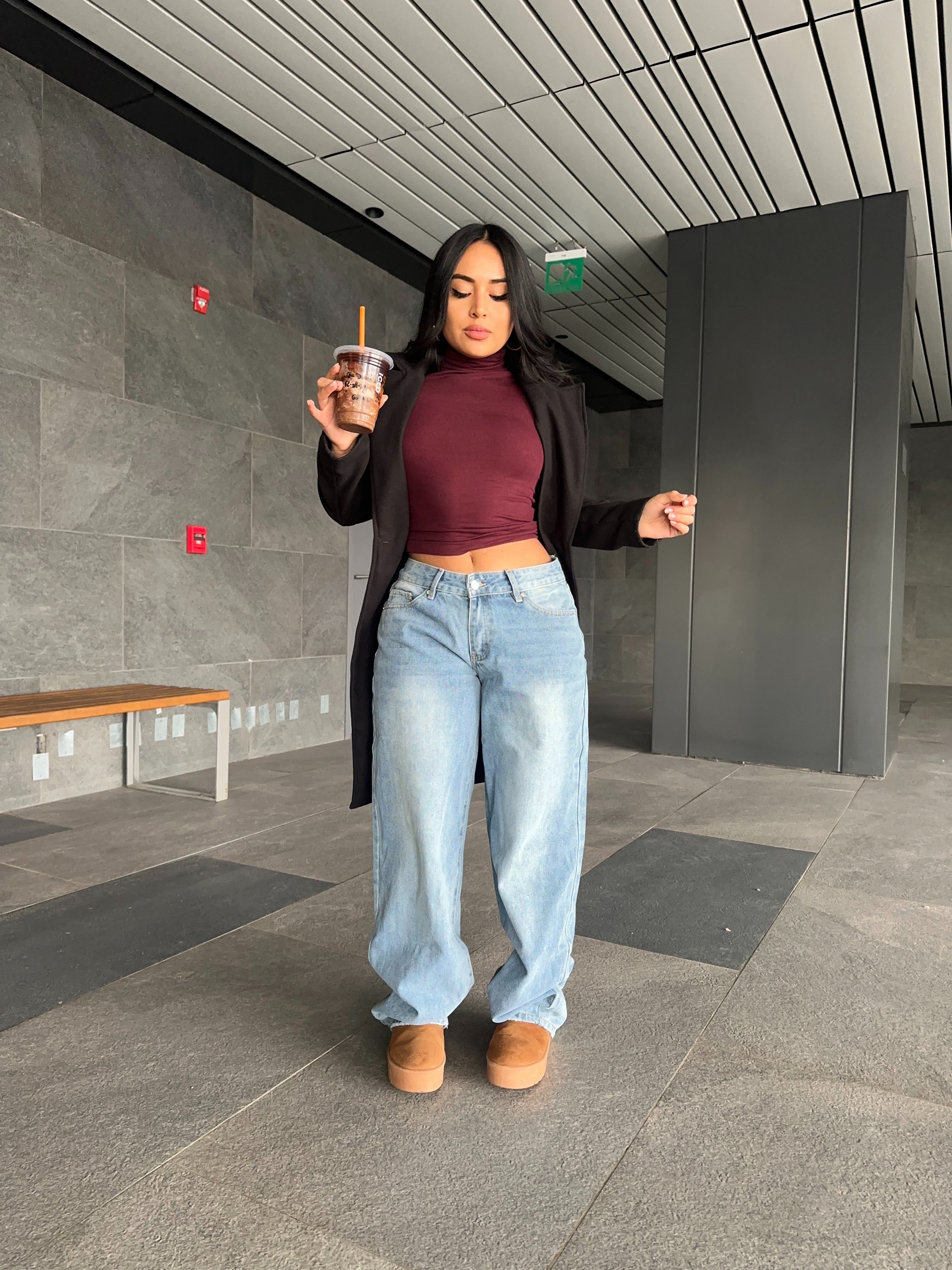 Jeans low rise 00’s celeste