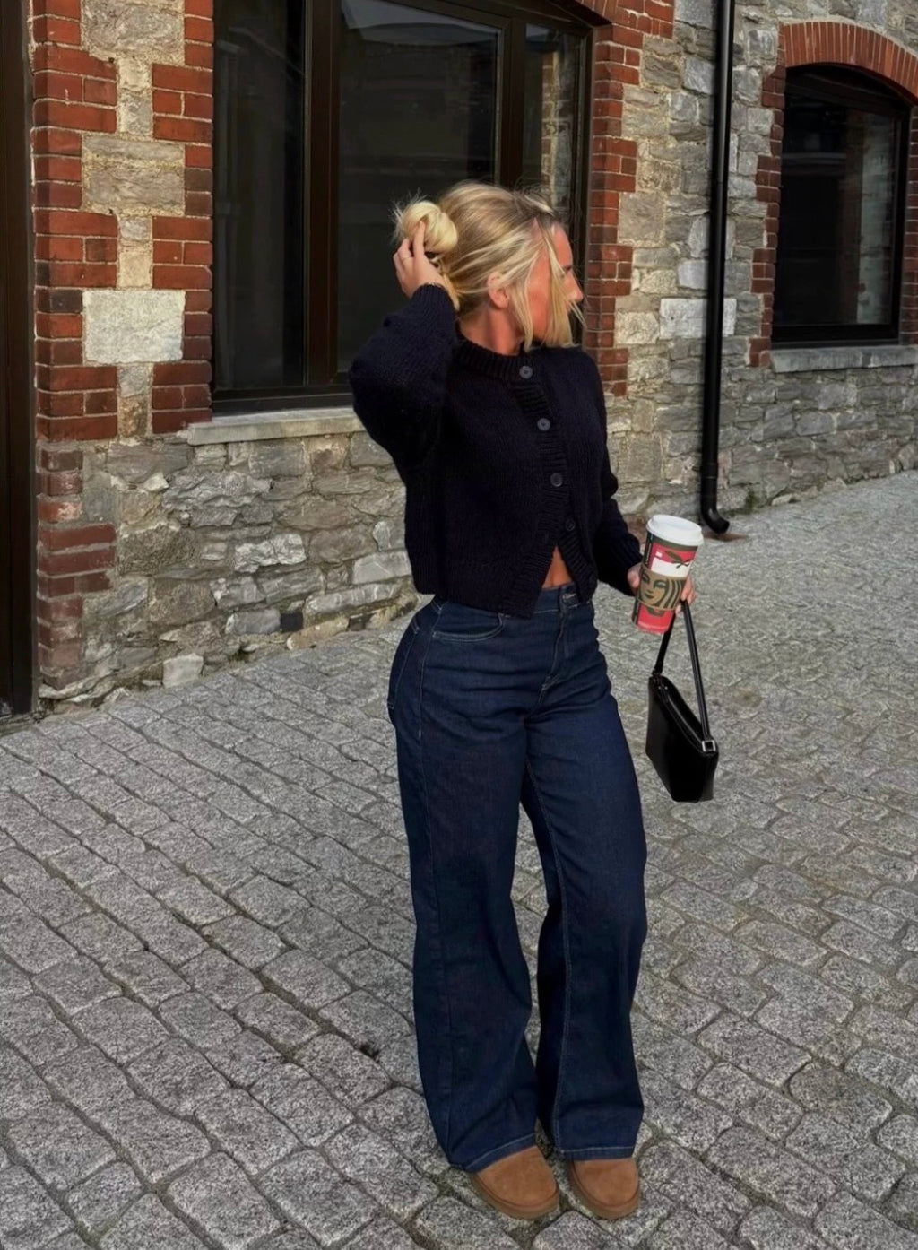 Wide leg dark Blue