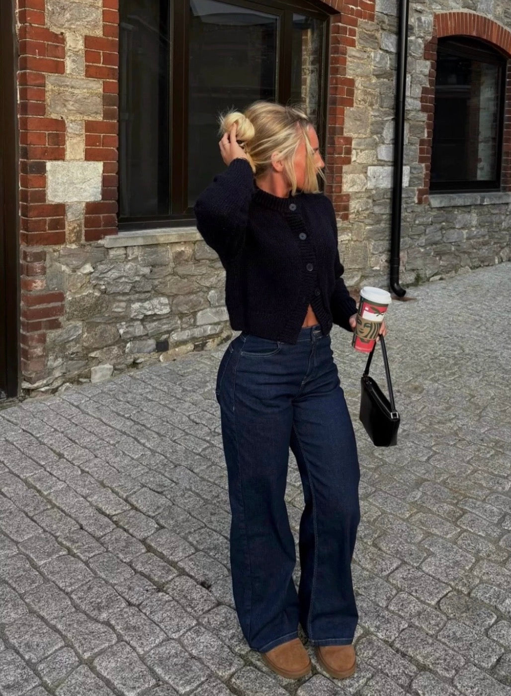 Wide leg dark Blue