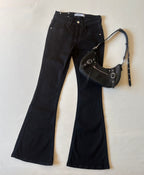 Flare jeans Y2K negro