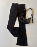 Flare jeans Y2K negro
