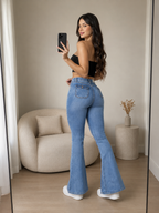Flare jeans Asia azul