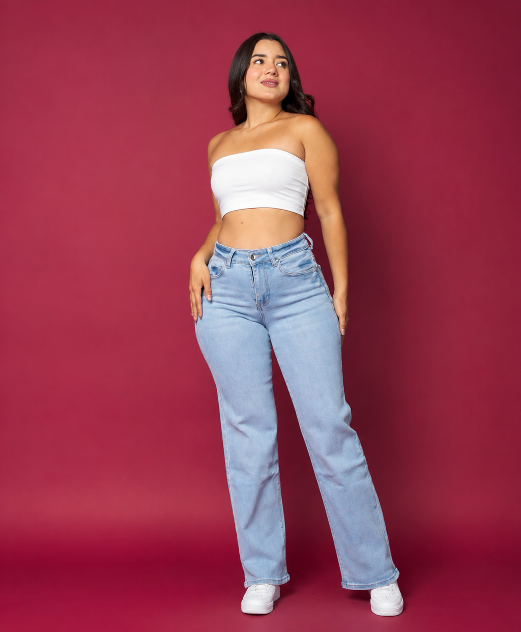 Jeans straight estilo Levi’s
