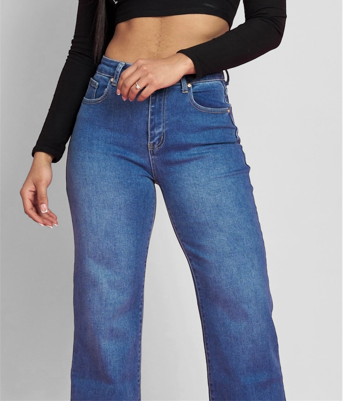 Wide leg azul