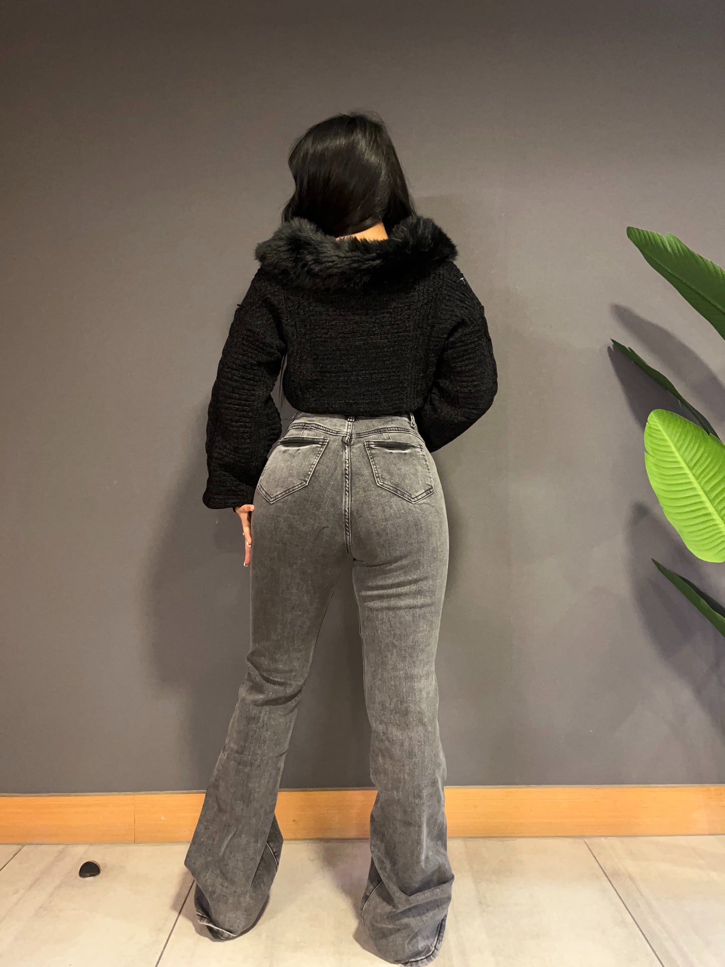 Flare botones gris