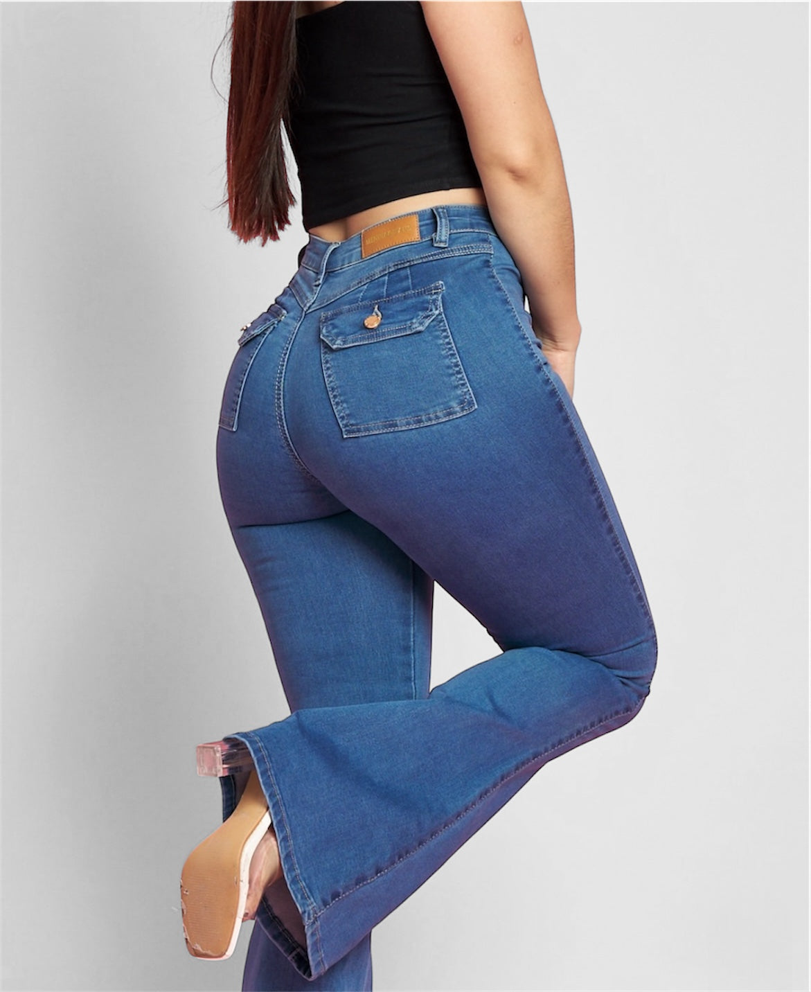 Flare jeans Zoe azul